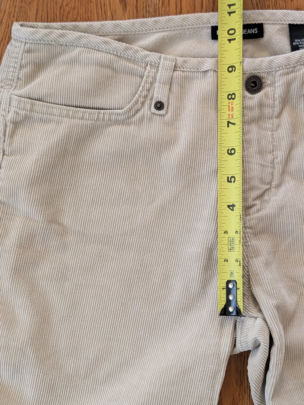 Vintage Y2K Express Jeans Khaki Beige Corduroy Straight Leg Pants